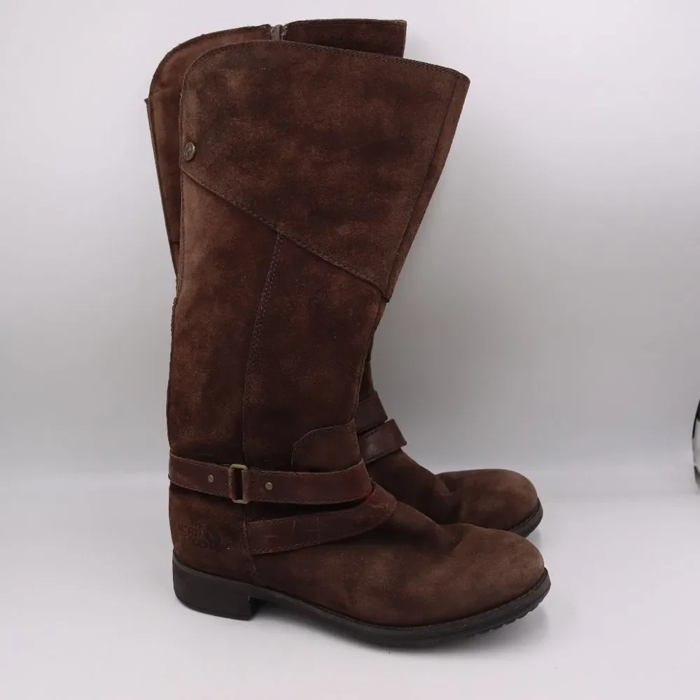 The North Face Primaloft Suede Insulated Mid-Calf Boots Brown Women's 6.5
